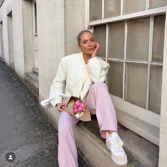 ZARA WHITE MAXI POCKET BOMBER - Picture 1 of 6